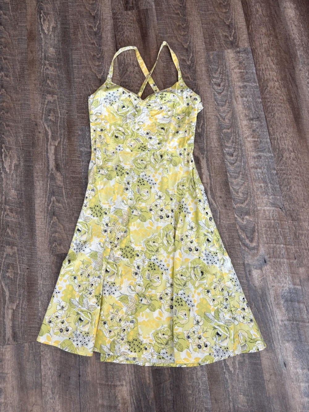 Ann Taylor Loft Yellow Floral Sundress